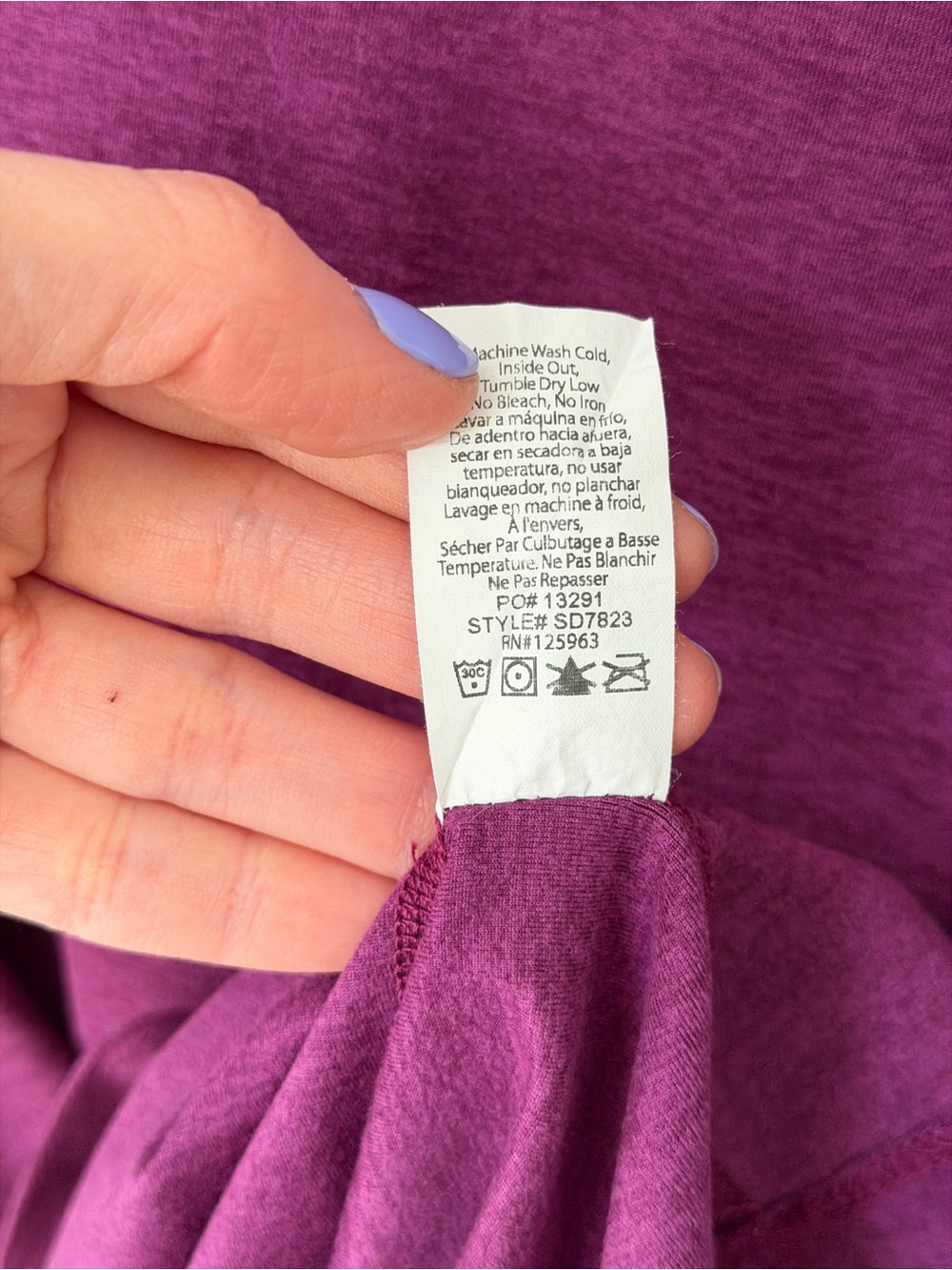 Beyond Yoga Purple Spacedye Captivating Turtleneck Pullover Long Sleeve Top - Picture 6 of 8